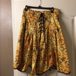 Steam punk style fashion skirt
